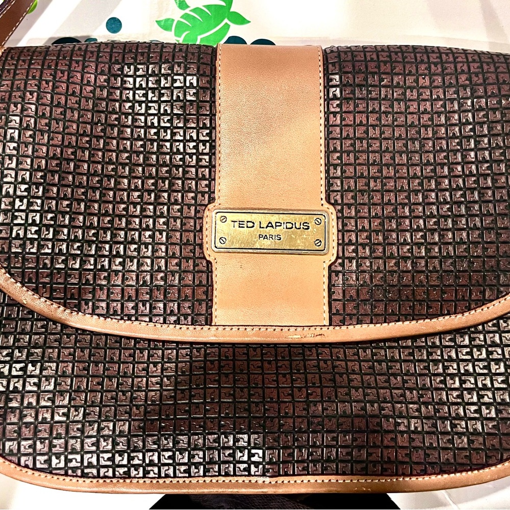 Ted Lapidus Brown Crossbody Bag